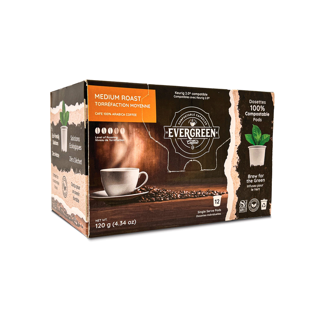 72 Medium Roast Medium Blend Compostable Single Serve Coffee Pods